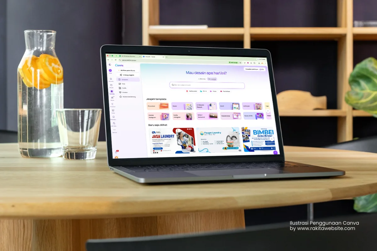 pilihan template desain canva