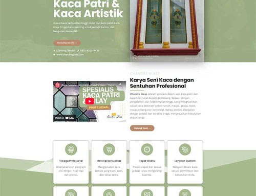 Project Website Bisnis Chandra Glass