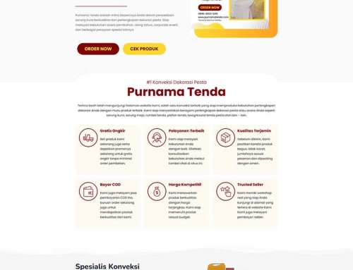 Project Website Bisnis Purnama Tenda