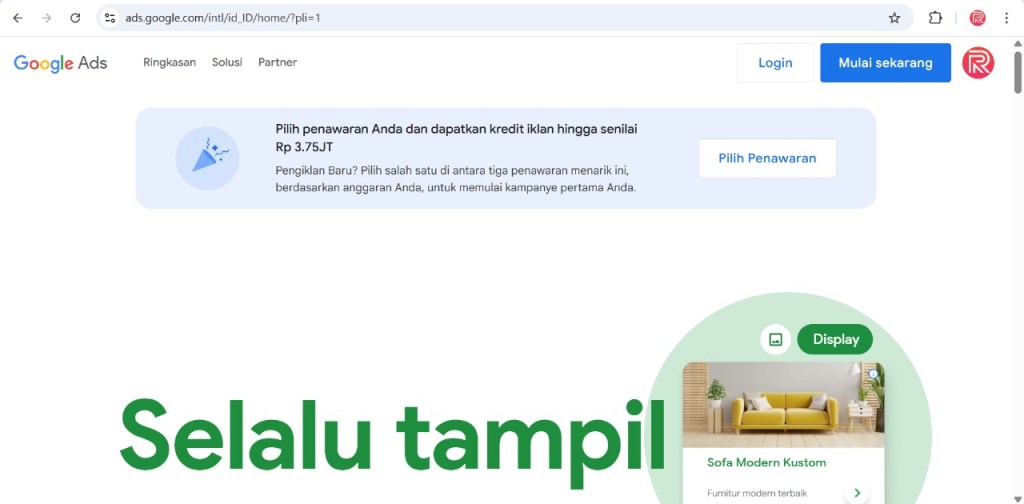 cara buat iklan di google