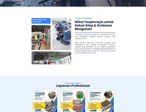 Project Website Company Profile – PT. Rafa Jaya Persada