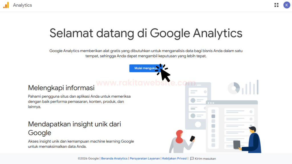 cara pasang google analytics di website