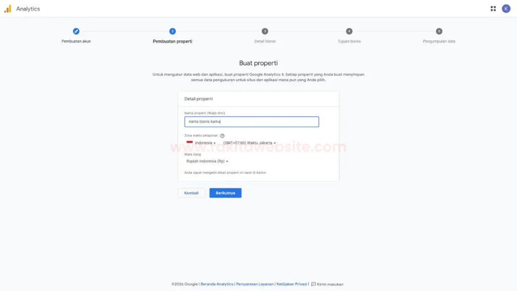 cara pasang google analytics di website 