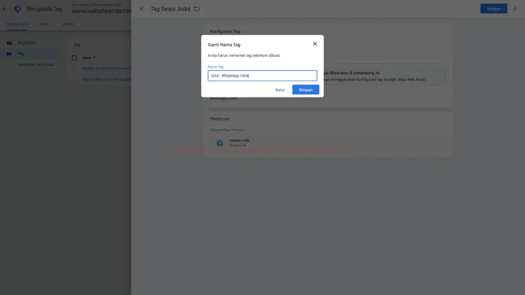 cara pasang google analytics di website 