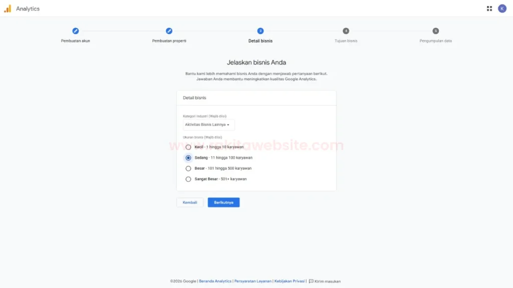 cara pasang google analytics di website 