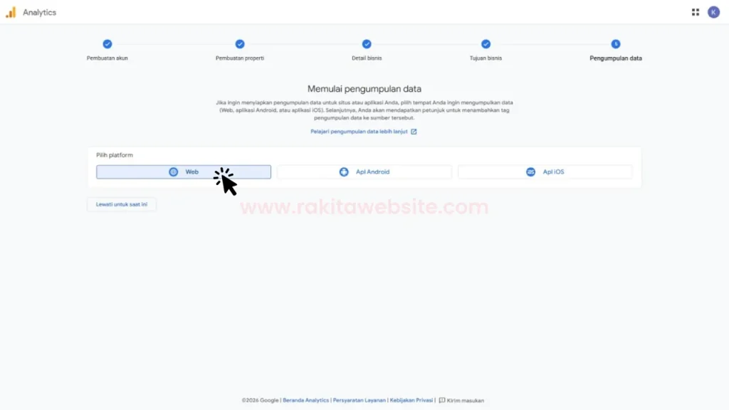 cara pasang google analytics di website 