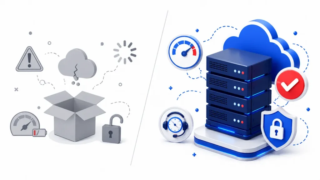 cara web hosting