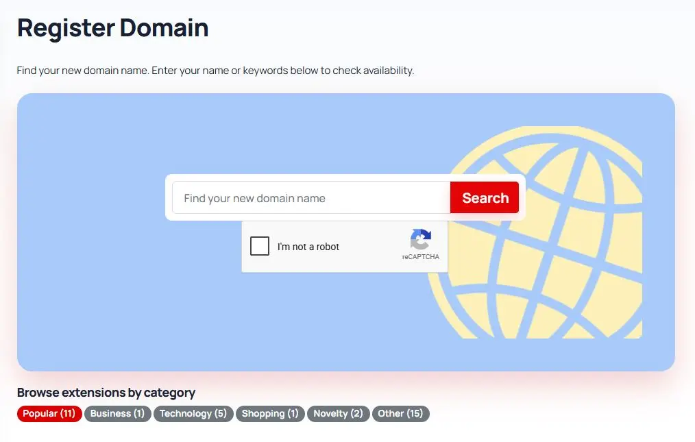 halaman registrasi domain rakitawebsite