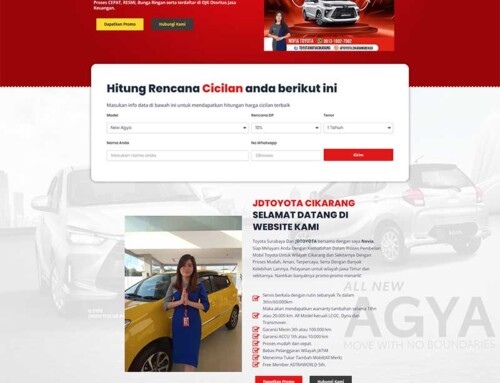 Project Website Sales Mobil Toyota